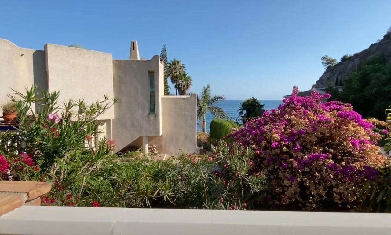 Espectacular Casa En La Playa Con Piscina Privada Villa Almunecar Luaran gambar